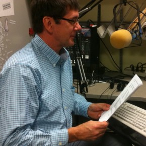 Sen. Patrick recording the radio address