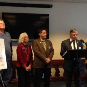 The Ocean Acidification Ocean Acidification Commission (from left to right): Richard Nelson, Rep. Joan Welsh, Rep. Wayne Parry, Sen. Chris Johnson,and Rep. Mick Devin