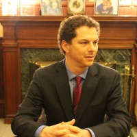 Senate Democratic Leader Justin Alfond.