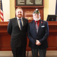 Sen. Libby with commander 1.26.16