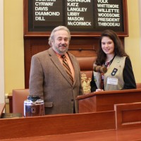 Sen. Gerzofsky with Sarah Poutree 2.16.16