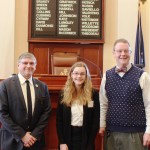 Sen. Johnson welcomes Lincoln Academy student to the Maine Senate