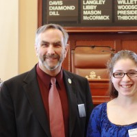 Sen. Miramant with Aubrey Schaeffer 2.18.16