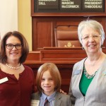 Senator Haskell welcomes Portland Student as Page