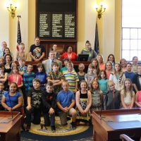 Sen. Johnson with Wiscasset Students 5.11.16