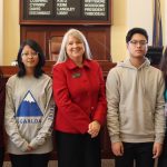 Students visiting from India spend day at the State House with Sen. Millett