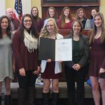 Monmouth Academy Girls Basketball Team honored with Legislative Sentiment