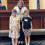 Sen. Pierce welcomes Falmouth students to serve as Honorary Pages in the Senate