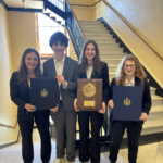 Sen. Duson welcomes Deering debate team captains to the Maine Senate