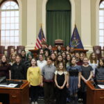 Sen. Duson welcomes Lincoln Middle School Choir to the Maine State House
