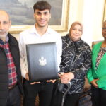 Sen. Duson welcomes high school soccer star to the Maine Senate