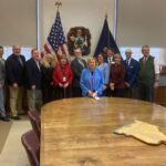 Sen. Pierce celebrates signing of bill to authorize Research and Development Bond