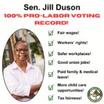 Sen. Duson earns high marks from unions for pro-worker voting record